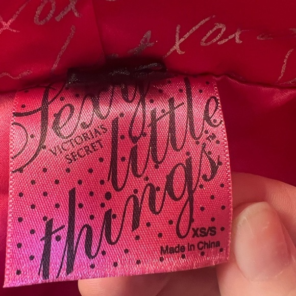 Victoria’s Secret vintage rare sexy little things fuzzy short sleeve hoodie - Picture 6 of 7